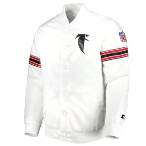 Atlanta Falcons Power Forward Varsity White Jacket