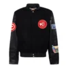 Atlanta Hawks Black Wool Varsity Jacket