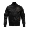 Atlanta Hawks Black and Gold Varsity Black Jacket