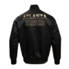 Atlanta Hawks Black and Gold Varsity Black Jacket 3