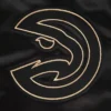 Atlanta Hawks Black and Gold Varsity Black Jacket 4
