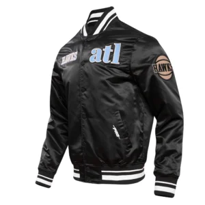 Atlanta Hawks City Edition Black Varsity Jacket