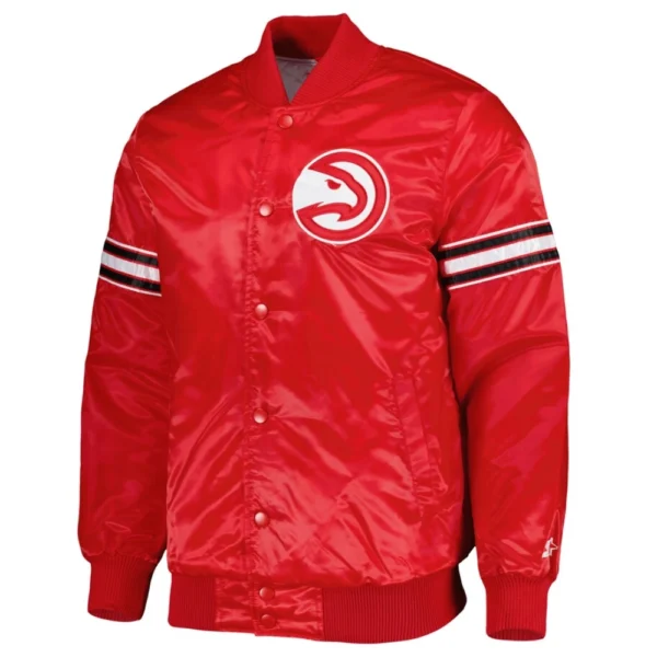 Atlanta Hawks Pick & Roll Red Varsity Jacket