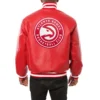 Atlanta Hawks Real Red Varsity Jacket 1