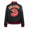 Atlanta Hawks Retro Classic Wool Varsity Black Jacket 1