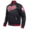 Atlanta Hawks Script Tail Black Varsity Jacket