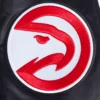 Atlanta Hawks Script Tail Black Varsity Jacket 6