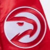 Atlanta Hawks Script Tail Red Varsity Jacket 4