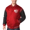 Atlanta Hawks The Enforcer Red Varsity Jacket 4