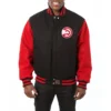 Atlanta Hawks Two Tone Black Varsity Jacket