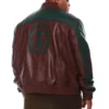 Authentic 8 Ball Men’s Big and Tall Brown Real Leather Jacket