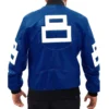 Authentic Eight Ball David Puddy - Seinfeld Men's Blue Bomber Leather Jacket