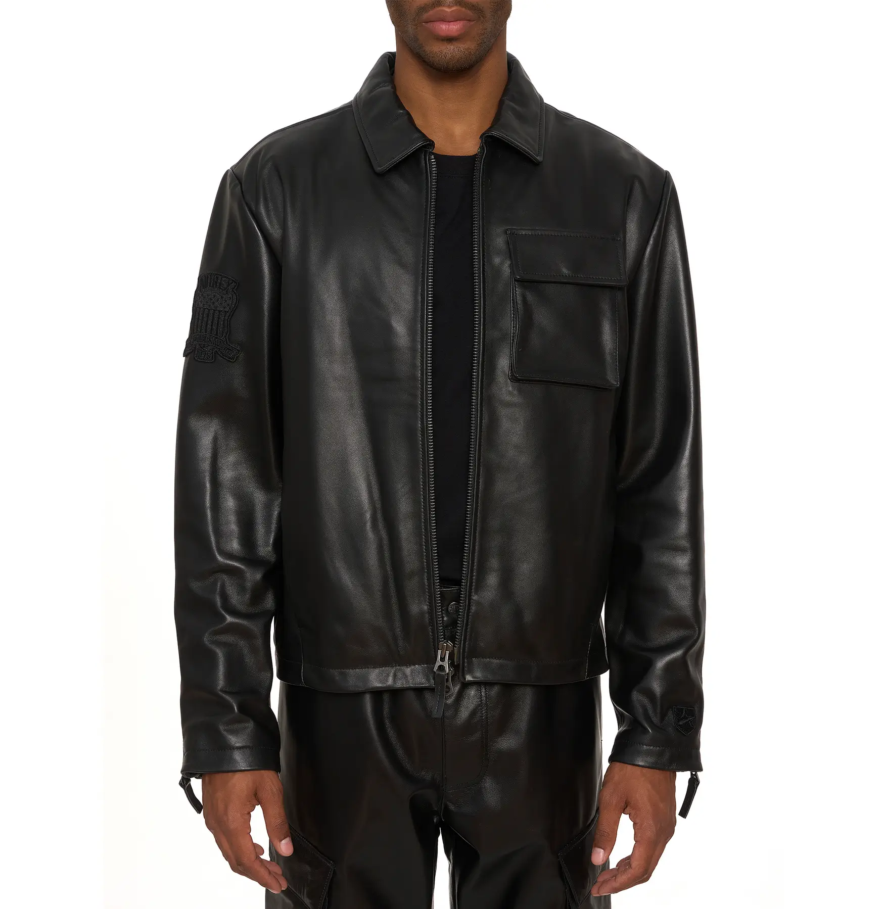Avirex Leather Aviator Shirt 2