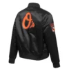 Baltimore Orioles Classic Black Satin Varsity Jacket