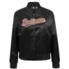 Baltimore Orioles Classic Women's Black Satin Varsity Jacket