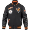 Baltimore Orioles Men’s Retro Classic Black Wool & Leather Varsity Jacket