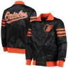 Baltimore Orioles The Captain II Full-Zip Black Varsity Jacket 2