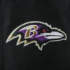 Baltimore Ravens Classic Logo Black Varsity Jacket 2