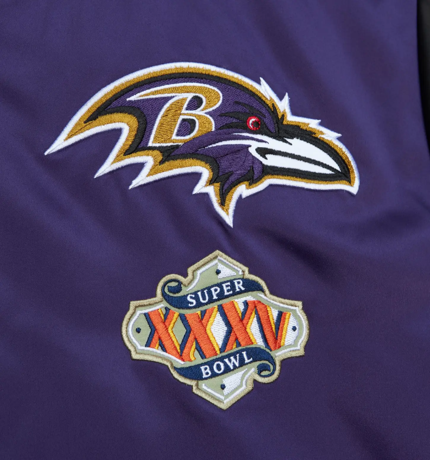 Baltimore Ravens Cooperstown Satin Purple Jacket 2