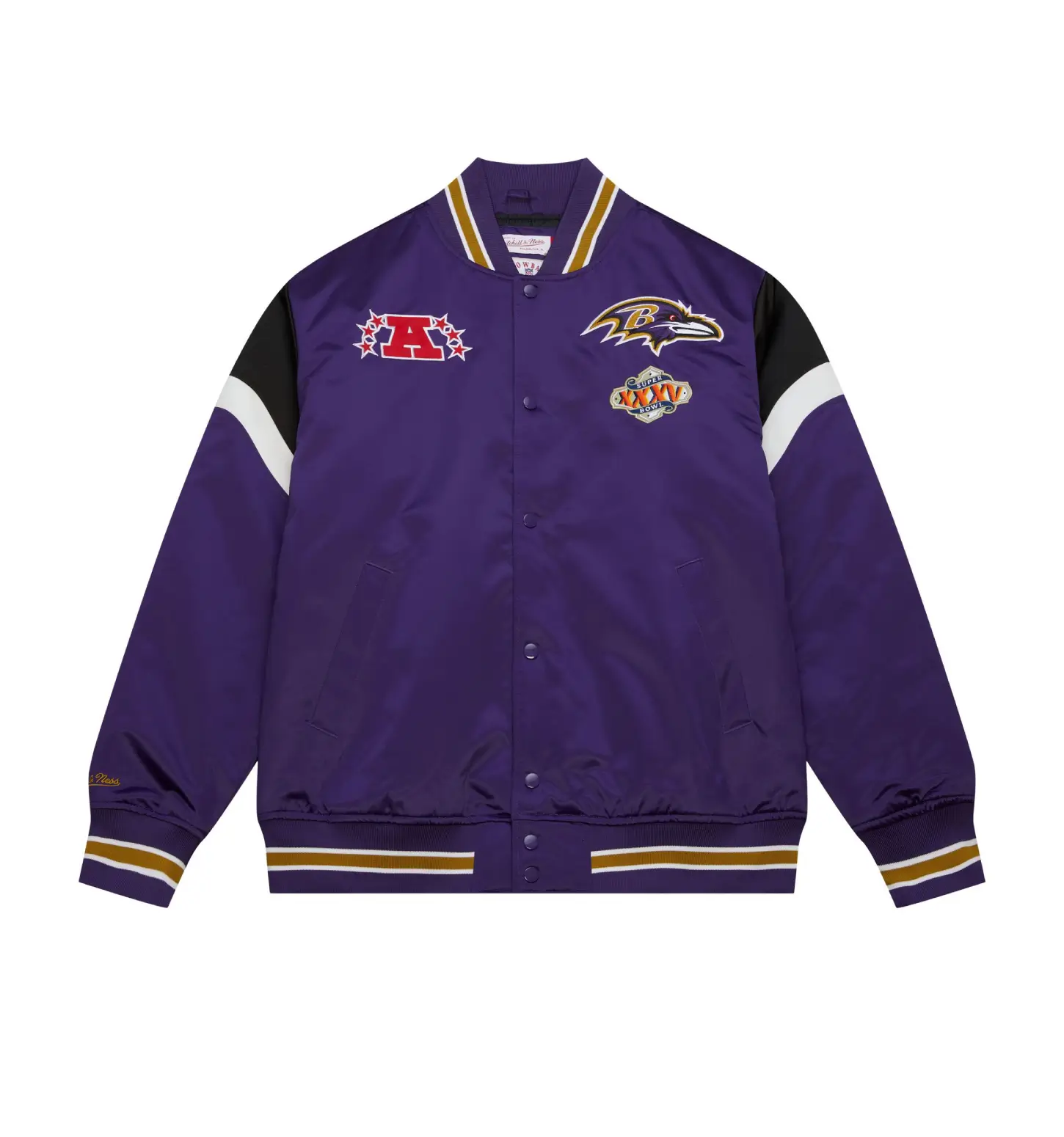Baltimore Ravens Cooperstown Satin Purple Jacket