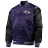 Baltimore Ravens Enforcer Purple and Black Varsity Jacket