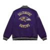 Baltimore Ravens Heavyweight Satin Purple Jacket 1