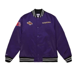 Baltimore Ravens Heavyweight Satin Purple Jacket