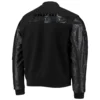 Baltimore Ravens Logo Triple Black Wool Varsity Jacket 1