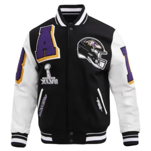 Baltimore Ravens Mashup Varsity Jacket