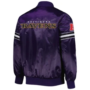 Baltimore Ravens Pick & Roll Purple Varsity Jacket 1