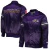 Baltimore Ravens Pick & Roll Purple Varsity Jacket 3