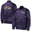 Baltimore Ravens Prime Time Black Varsity Jacket 3