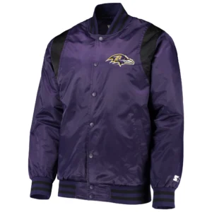 Baltimore Ravens Prime Time Black Varsity Jacket