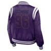 Baltimore Ravens Purple Bomber Varsity Jacket 1