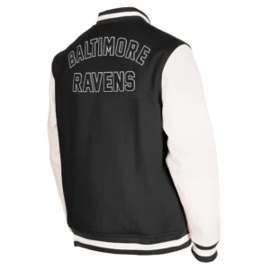 Baltimore Ravens Third Down Black Varsity Jacket 1