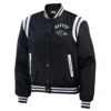 Baltimore Ravens WEAR by Erin Andrews Women’s Black Bomber Full-Snap Jacket