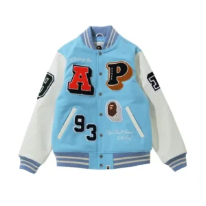 Bape Crazy Patch Varsity Jacket