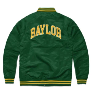 Baylor Bears Logo Green Varsity Jacket 1
