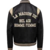 Bel-Air Homme+Femme Leather Black Varsity Jacket 1