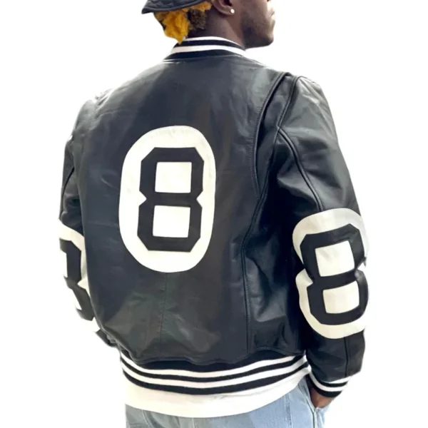 Black 8 Ball Classic Men’s Genuine Leather Jacket