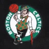 Black Boston Celtics Script Tail Varsity Jacket 3