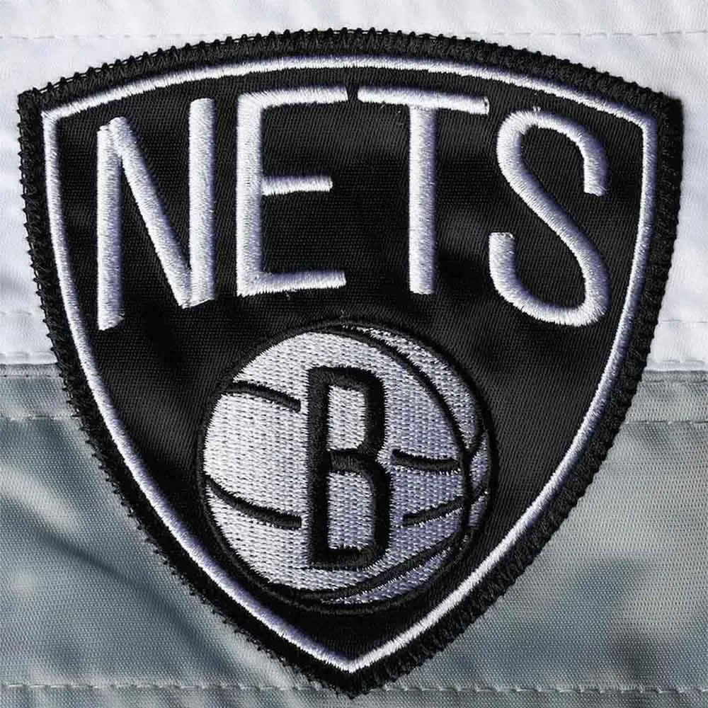 Black Brooklyn Nets The Ambassador Varsity Jacket 2