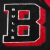 Black Chicago Bulls Mashup Wool Varsity Jacket 5