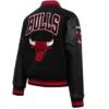 Black Chicago Bulls Retro Classic Wool Varsity Jacket 2