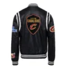 Black Cleveland Cavaliers Leather Varsity Jacket 1