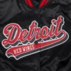 Black Detroit Red Wings Varsity Jacket 4