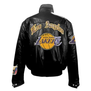 Black Jeff Hamilton Los Angeles Lakers Puffer Jacket 1