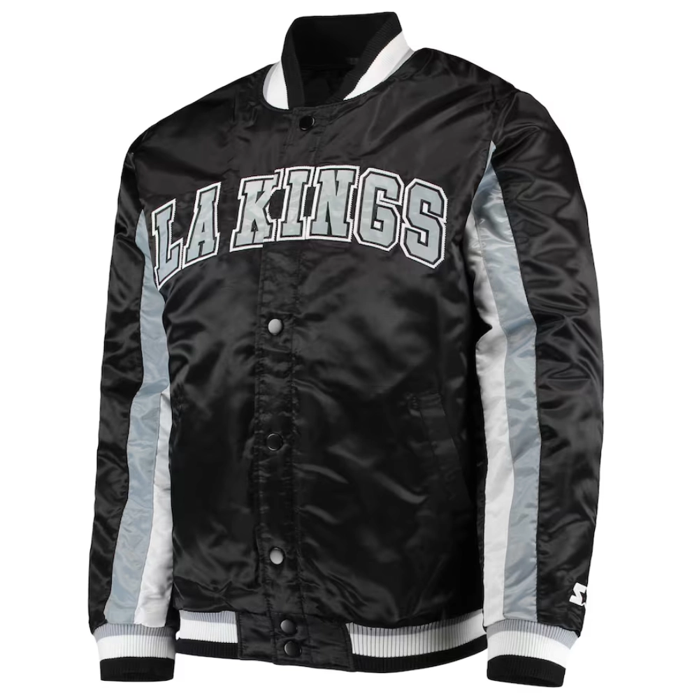 Black Los Angeles Kings The Ace Varsity Jacket