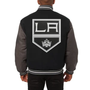 Black Los Angeles Kings Wool Varsity Jacket 1
