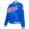 Blue Detroit Pistons Script Tail Varsity Jacket 1